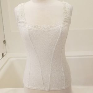 White House Black Market corset style tank top